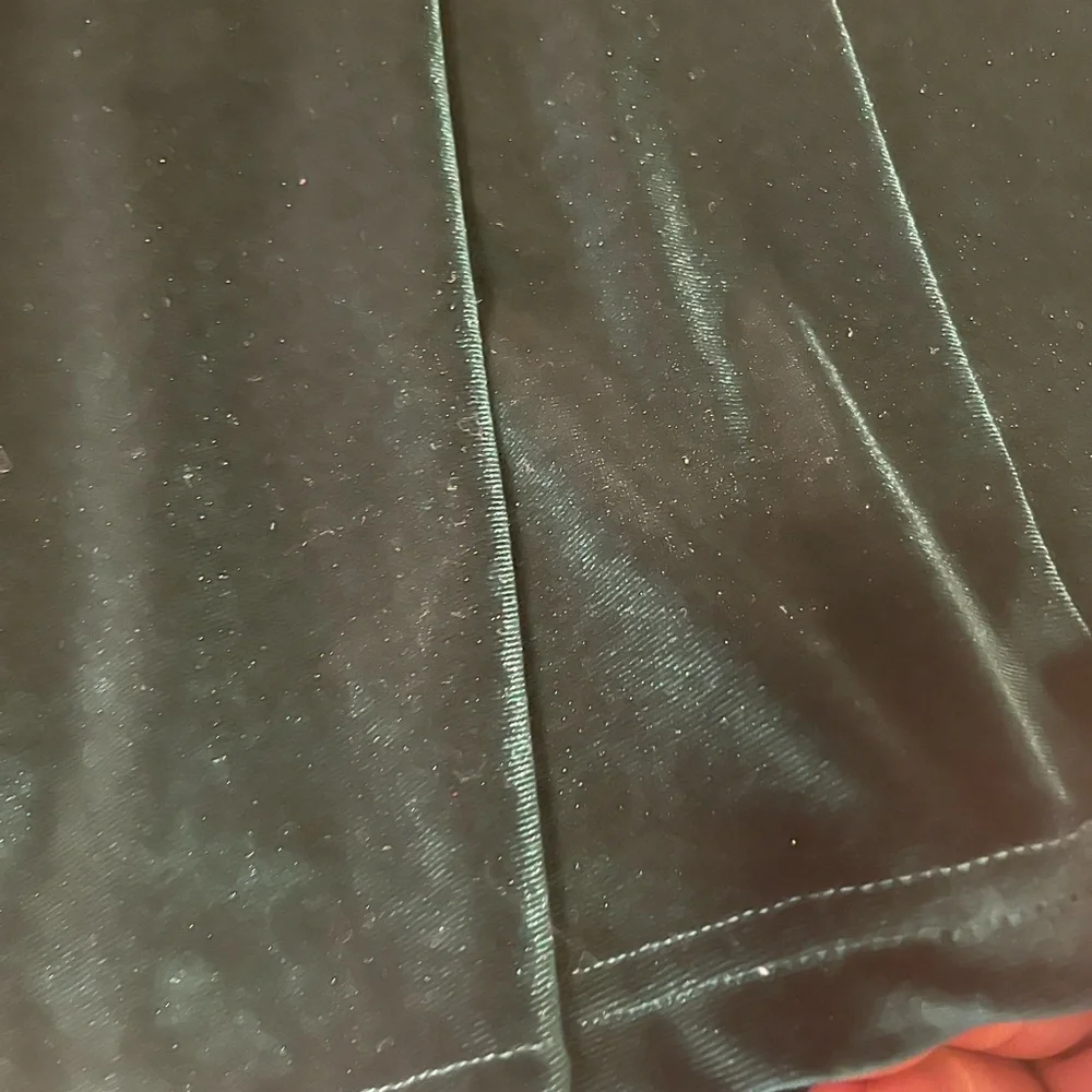 Elegant Vintage Green Velvet Top with Lace Trim Sz. 1X - Picture 5 of 10